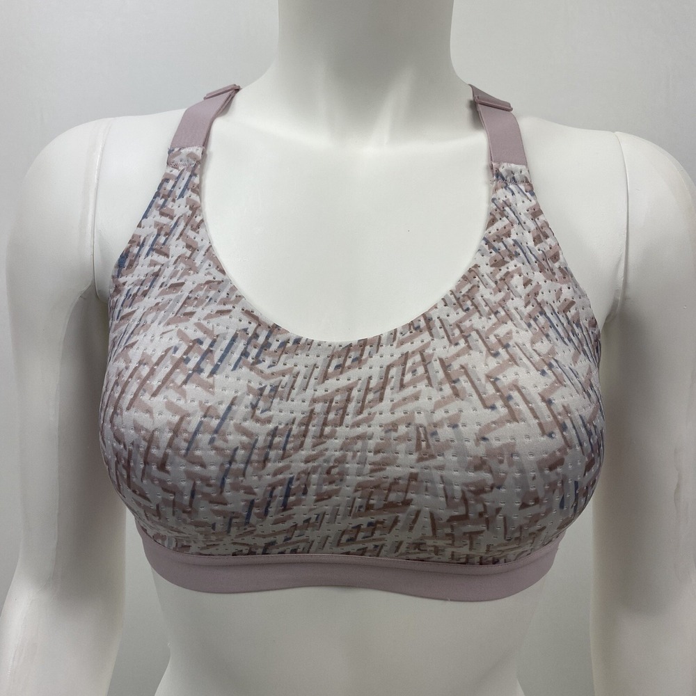 Victoria Secret Lightweight Sport Bra 34C RacerBack Adjustable‎ Straps Pink